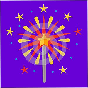 Firework icon Fireworks holidays icon concept Vector illustration