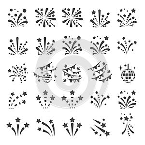 Firework icon set 15, vector eps10