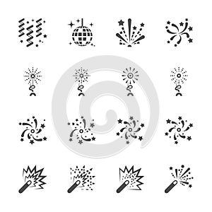 Firework icon set 5, vector eps10