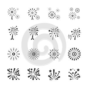 Firework icon set 6, vector eps10