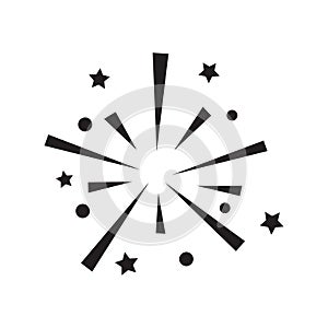 firework icon vector design illustration