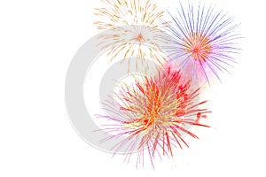 firework isolated on white background- firework celebration ha