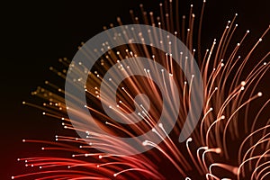 firework light red colorful explosion blurred abstract n the dark black sky