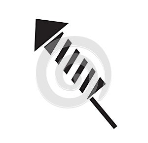Firework rocket icon vector