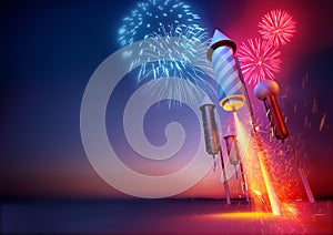 Firework Rockets photo