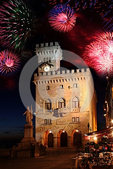 Firework in San Marino photo