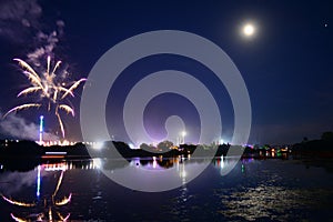 Fireworks at the 2018 Isle of Wight Festival