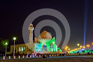 Fireworks at Al Khobar, Saudi Arabia September 23 2022 : National Day Celebration of Kingdom of Saudi Arabia