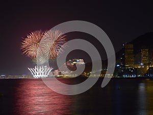 Fireworks in Alicante Spain