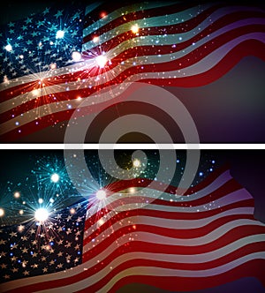 Fireworks background for 4th of July