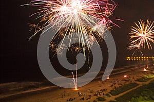 Fireworks On Beach photo