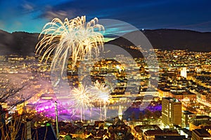 Fireworks in Bergen