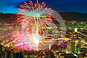 Fireworks in Bergen