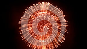Fireworks blast in sky, firework background, 3D render