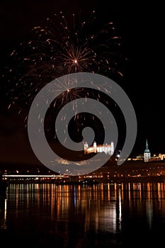 Fireworks in Bratislava