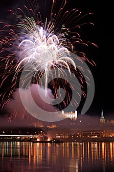 Fireworks in Bratislava