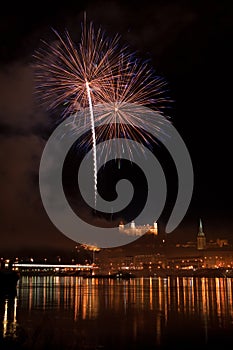 Fireworks in Bratislava