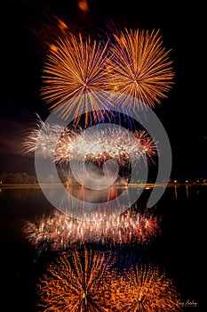 Fireworks from Calgary`s Global Fest 2021