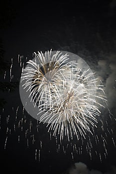 Fireworks celebration over Ohio River