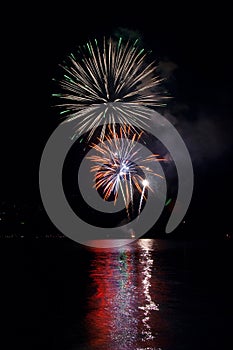 Fireworks in colico italy photo