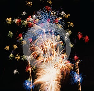 Fuochi d'artificio colore 