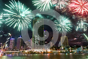 Fireworks Display in Brisbane, Australia