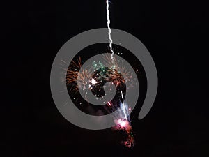 Fireworks display colour