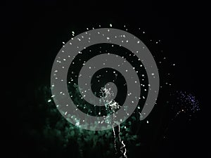 Fireworks display colour