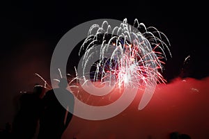 Fireworks display, Granville, Ohio July 1, 2022