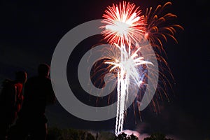 Fireworks display, Granville, Ohio July 1, 2022