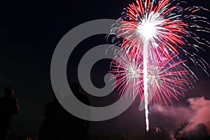Fireworks display, Granville, Ohio July 1, 2022