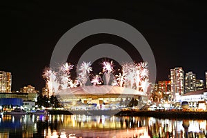 Fireworks Display Over False Creek photo