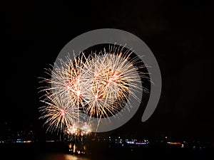 Fireworks display at Pattaya international fireworks festival