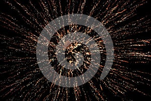 Fireworks display in sky