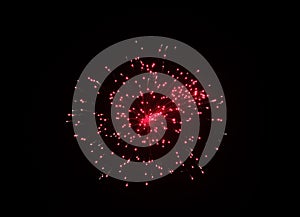 Fireworks display in the sky