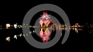 Fireworks at Docklands Melbourne