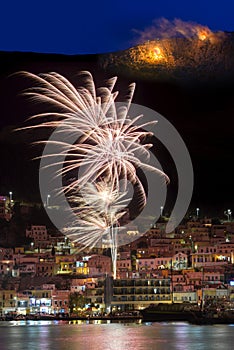 Fireworks on Easter time