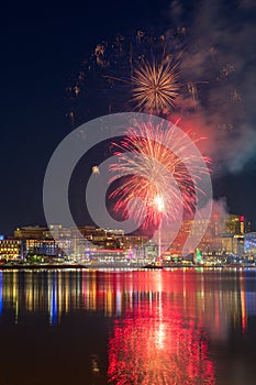 Fireworks Over Potomac River National Harbor in the DMV photo