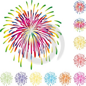 Fireworks, Explosion in Color, Fireworks Background