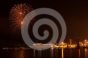 Fireworks at `Festa del Mare` photo