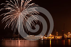 Fireworks at `Festa del Mare` photo