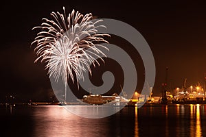 Fireworks at `Festa del Mare` photo