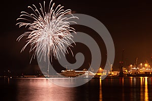 Fireworks at `Festa del Mare` photo