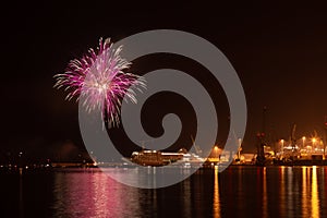 Fireworks at `Festa del Mare` photo