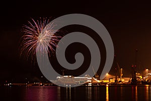 Fireworks at `Festa del Mare` photo