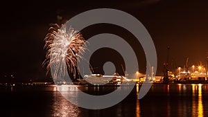 Fireworks at `Festa del Mare` photo