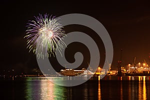 Fireworks at `Festa del Mare` photo