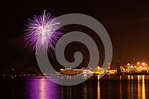 Fireworks at `Festa del Mare` photo