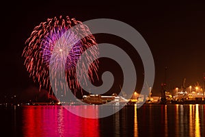 Fireworks at `Festa del Mare` photo