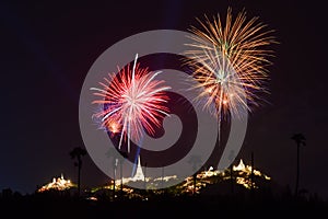 Fireworks festival in Thailand
